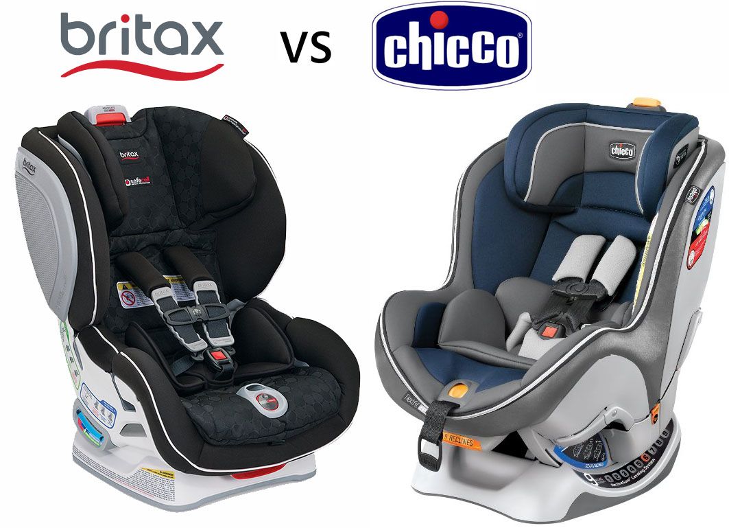 Britax and Chicco car seats side by side comparison