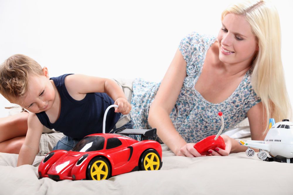 Parent interviewing potential babysitter candidate