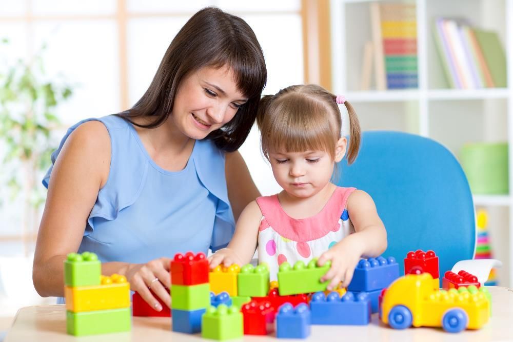 Parent and child positive interaction representing authoritative parenting style