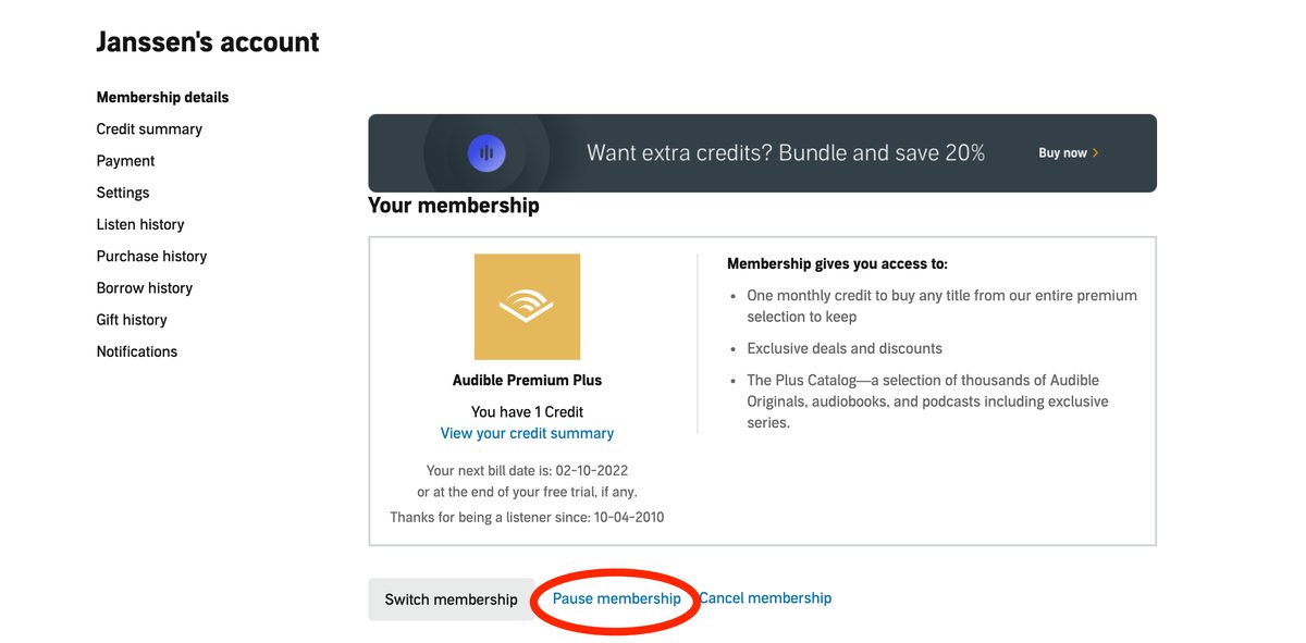 Audible audiobook app