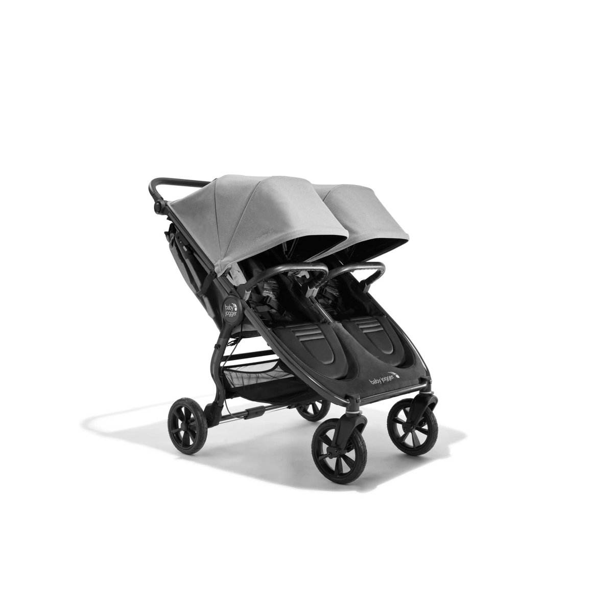 Baby Jogger City Mini GT2 Double all-terrain side-by-side stroller in jet black
