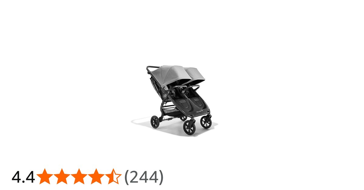 Baby Jogger City Mini GT2 Double all-terrain side-by-side stroller in jet black