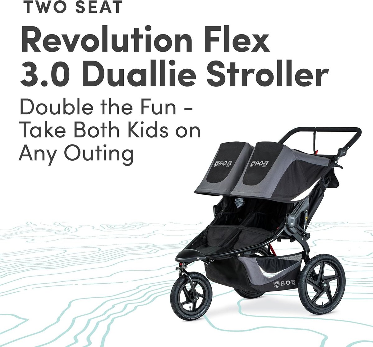 BOB Revolution Flex 3.0 Duallie double jogging stroller