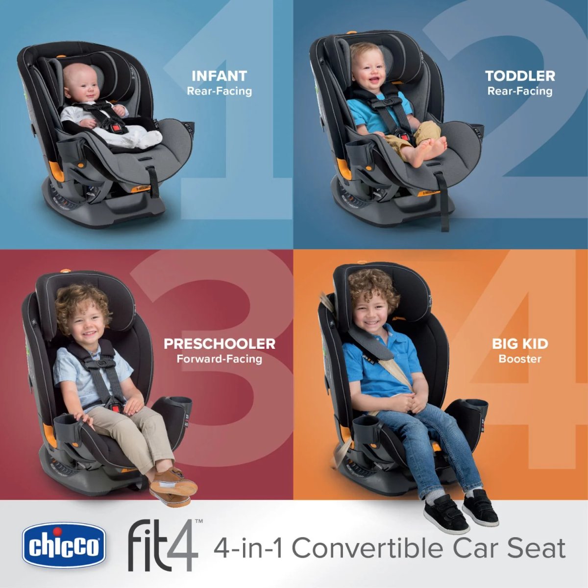 Chicco Fit4 4-in-1 car seat