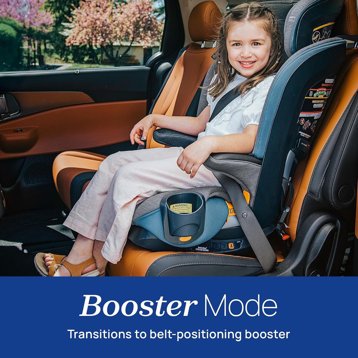 Chicco MyFit harness plus booster car seat in Gardenia