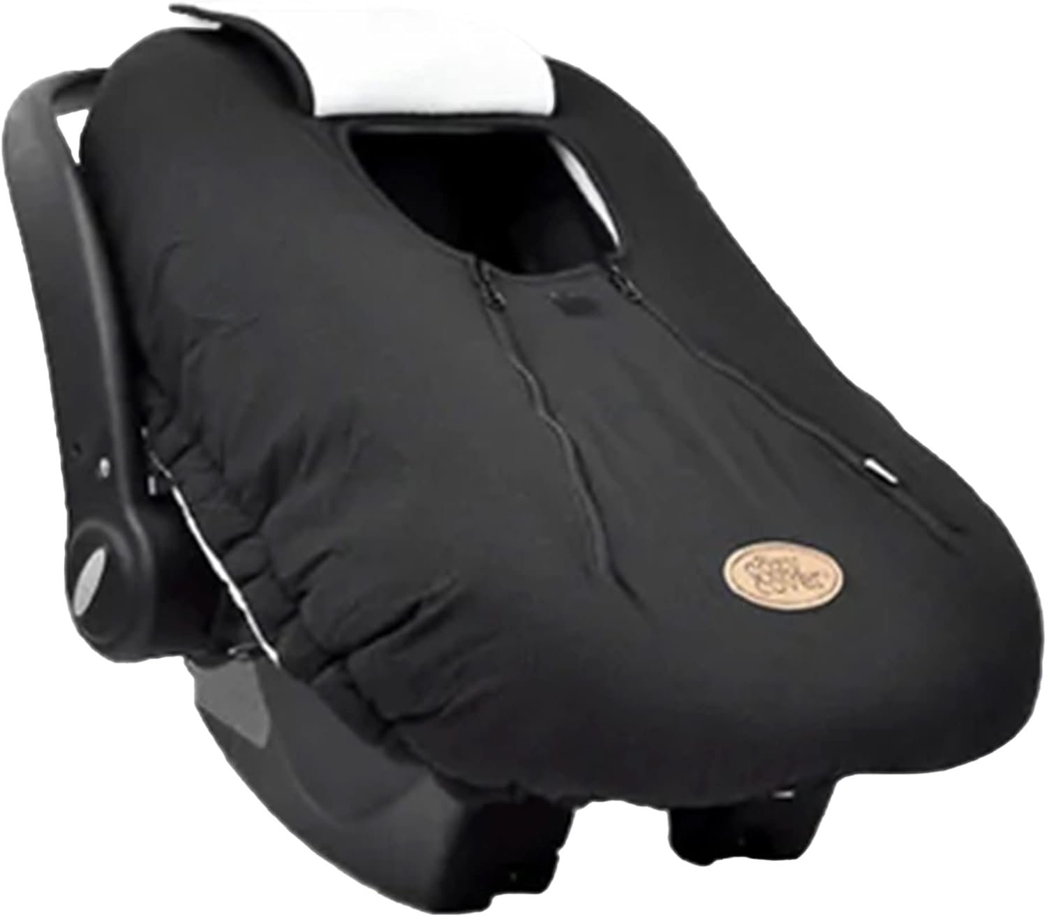 Cozy Cover fleece infant car seat cover in charcoal gray