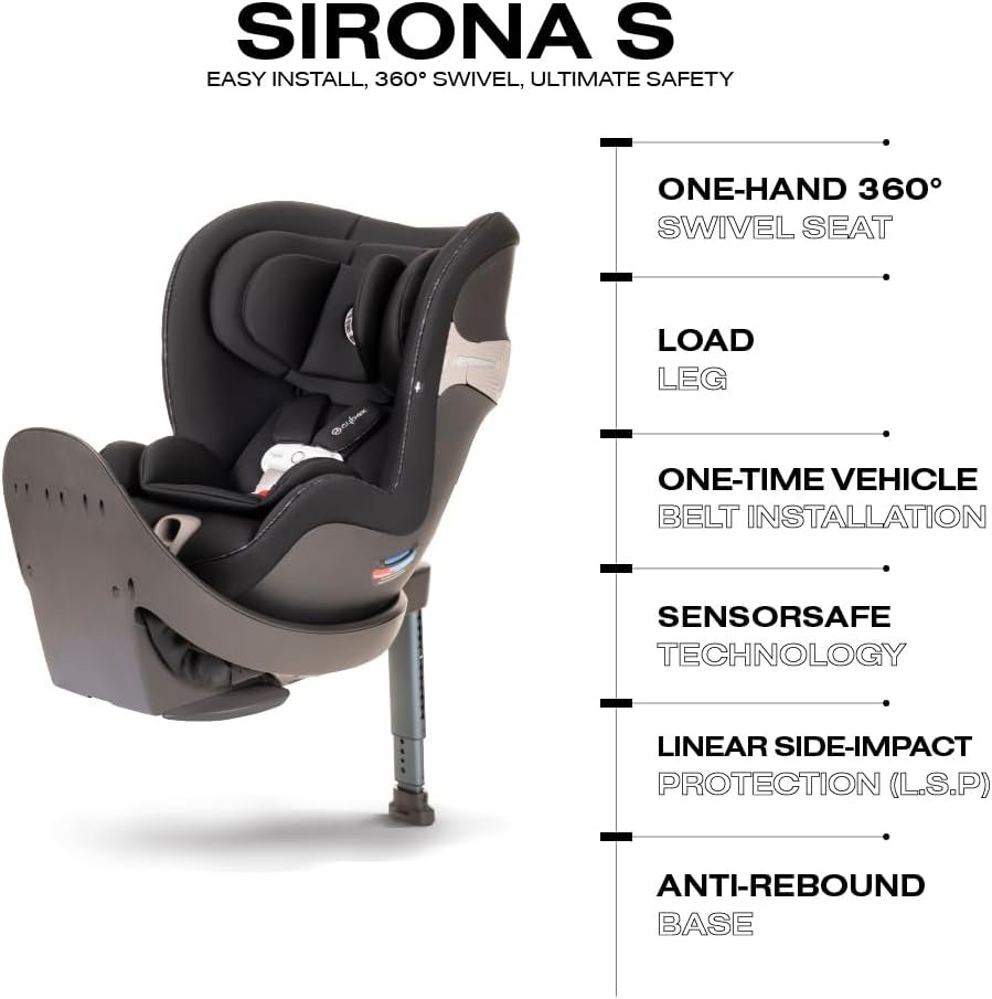 Cybex Sirona S with 360 rotation and load leg