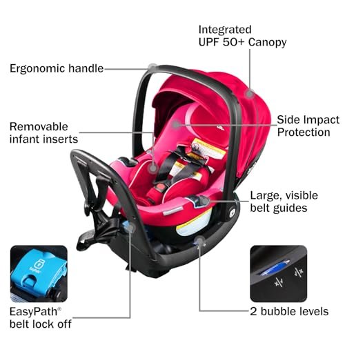 Diono LiteClik30 RXT SafePlus infant car seat in Pink Cotton Candy