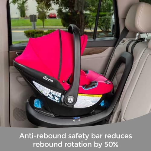 Diono LiteClik30 RXT SafePlus infant car seat in Pink Cotton Candy