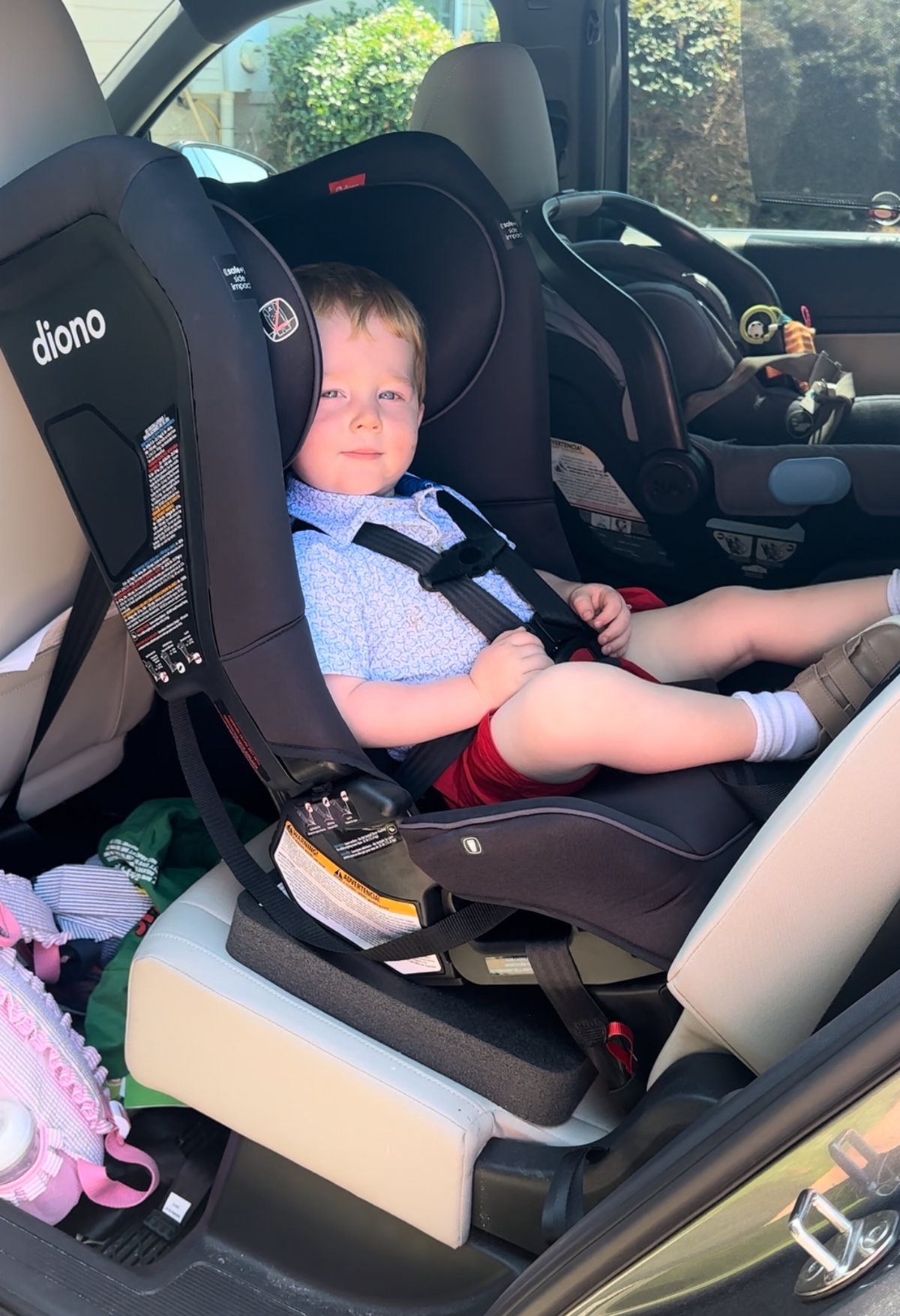 Diono Radian 3RXT slim convertible car seat in black jet