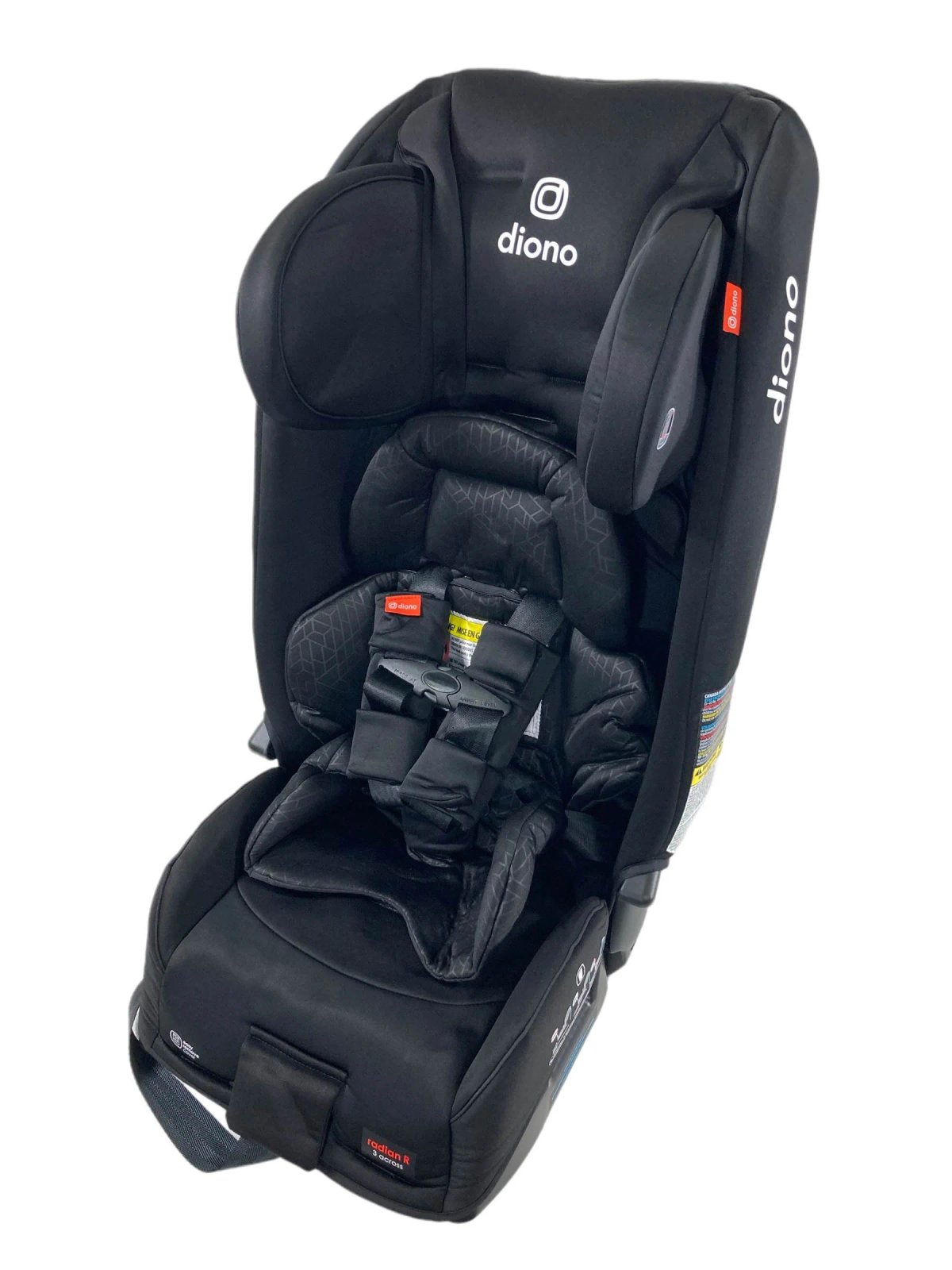 Diono Radian 3RXT slim convertible car seat in black jet