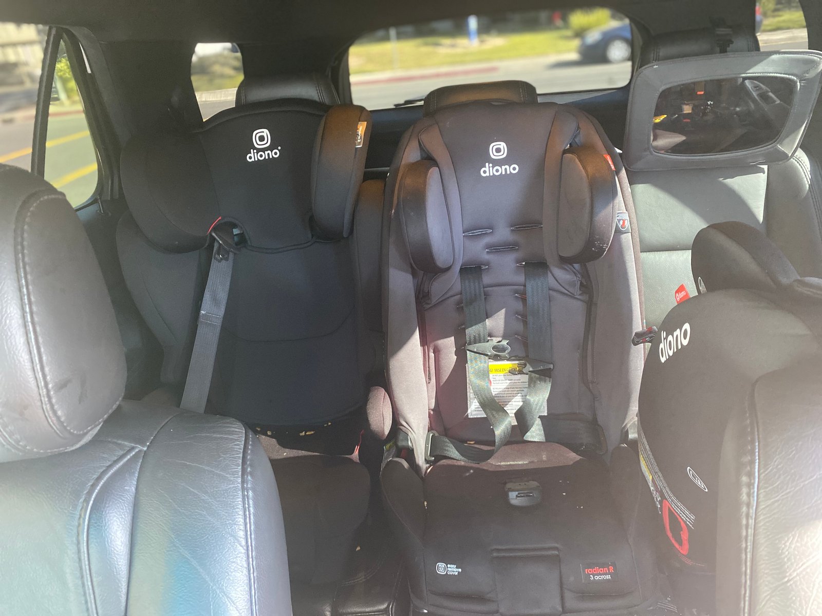 Diono Radian 3RXT slim convertible car seat in black jet
