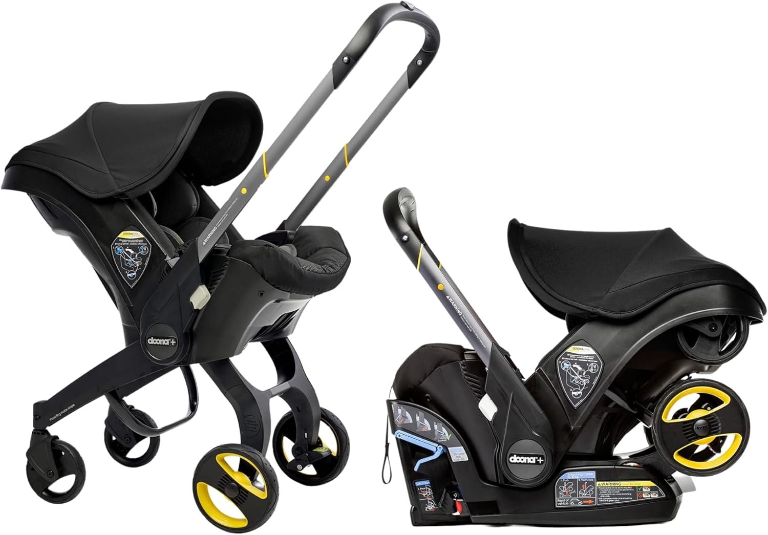 Doona infant car seat and stroller in Nitro Black