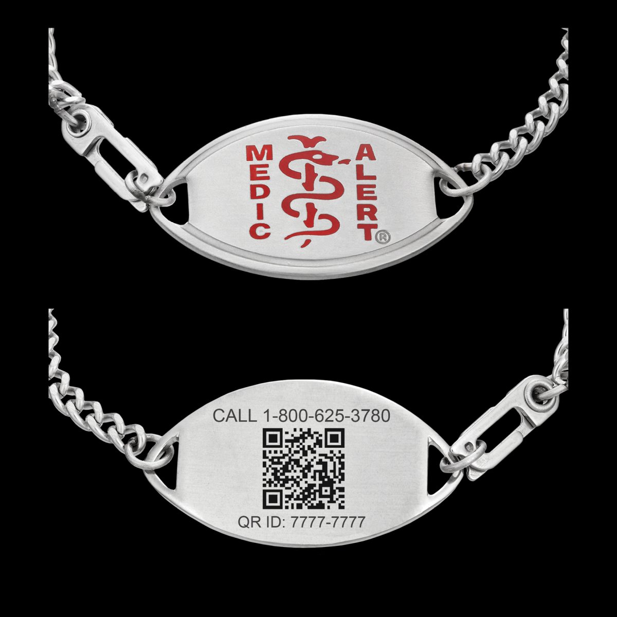 Kids silicone emergency contact bracelet