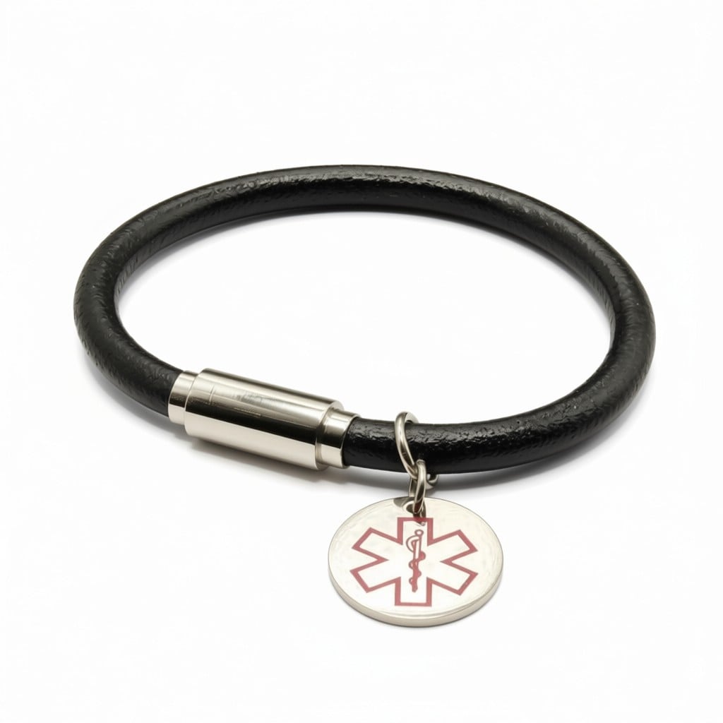 Kids silicone emergency contact bracelet