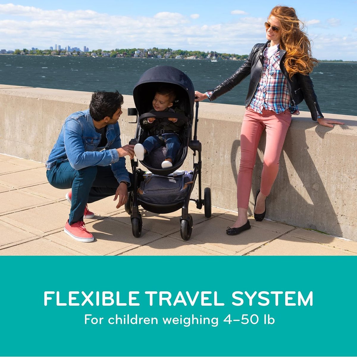 Evenflo Pivot Modular travel system with SafeMax car seat