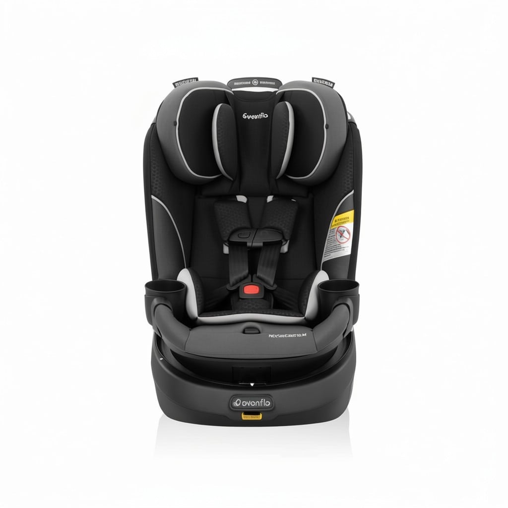 Evenflo Revolve360 Slim convertible car seat with rotating base