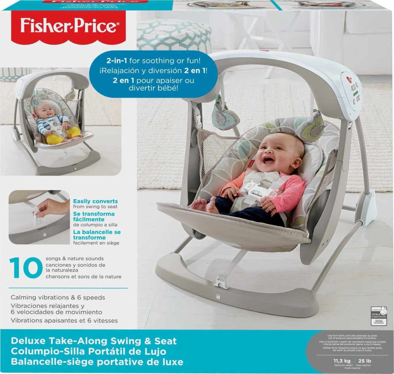 Fisher-Price Deluxe Take-Along portable swing