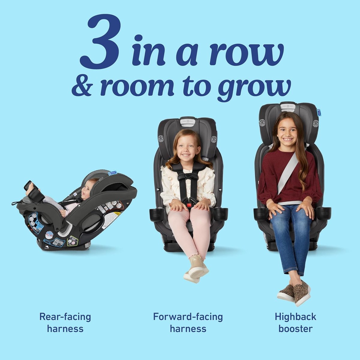Graco SlimFit3 LX 3-in-1 narrow car seat
