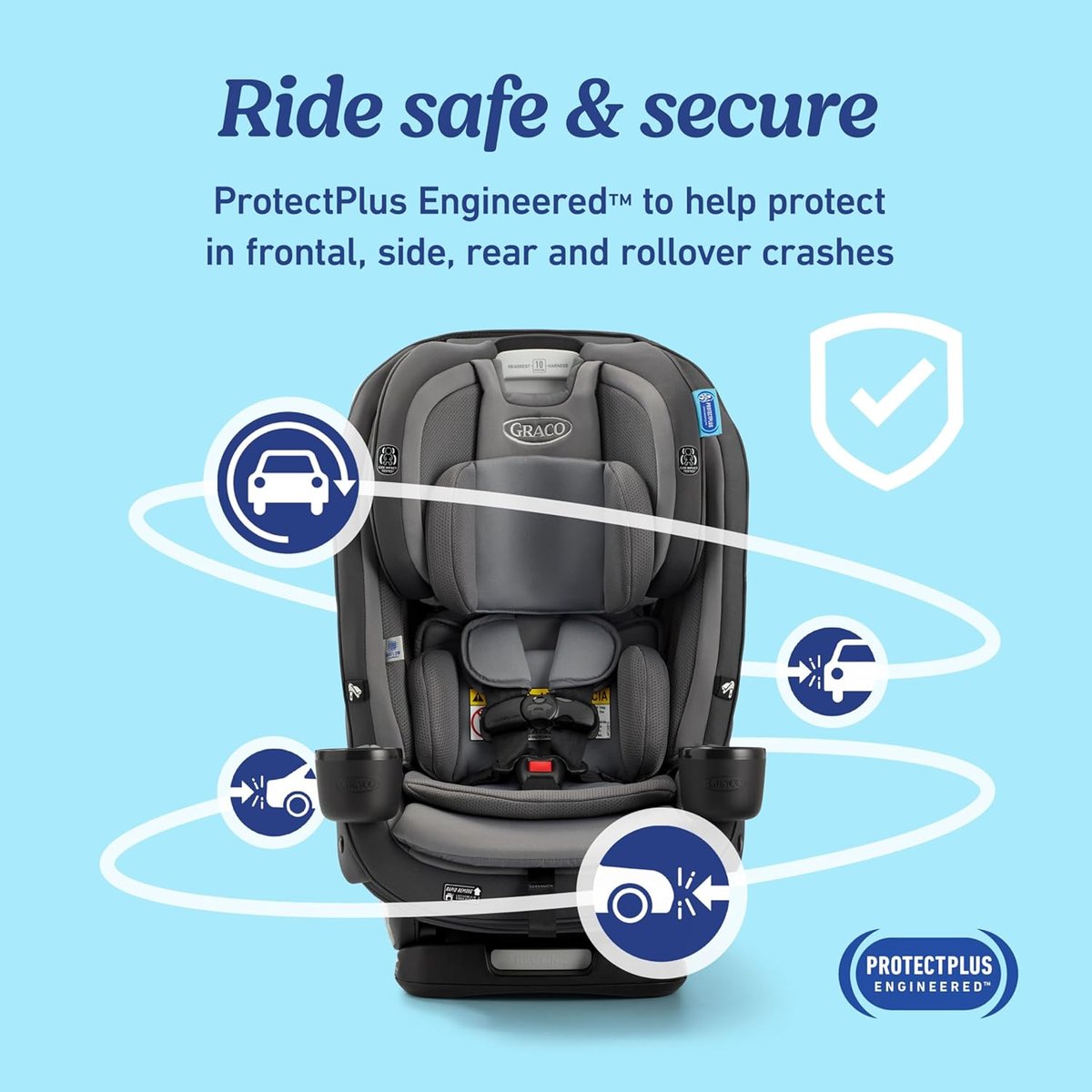 Graco SlimFit3 LX 3-in-1 narrow car seat