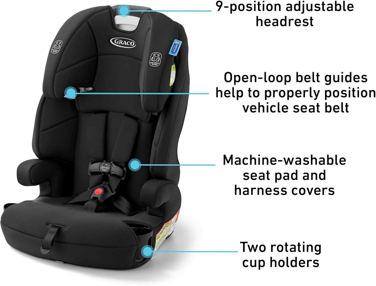 Graco Tranzitions 3-in-1 harness booster in Proof fashion