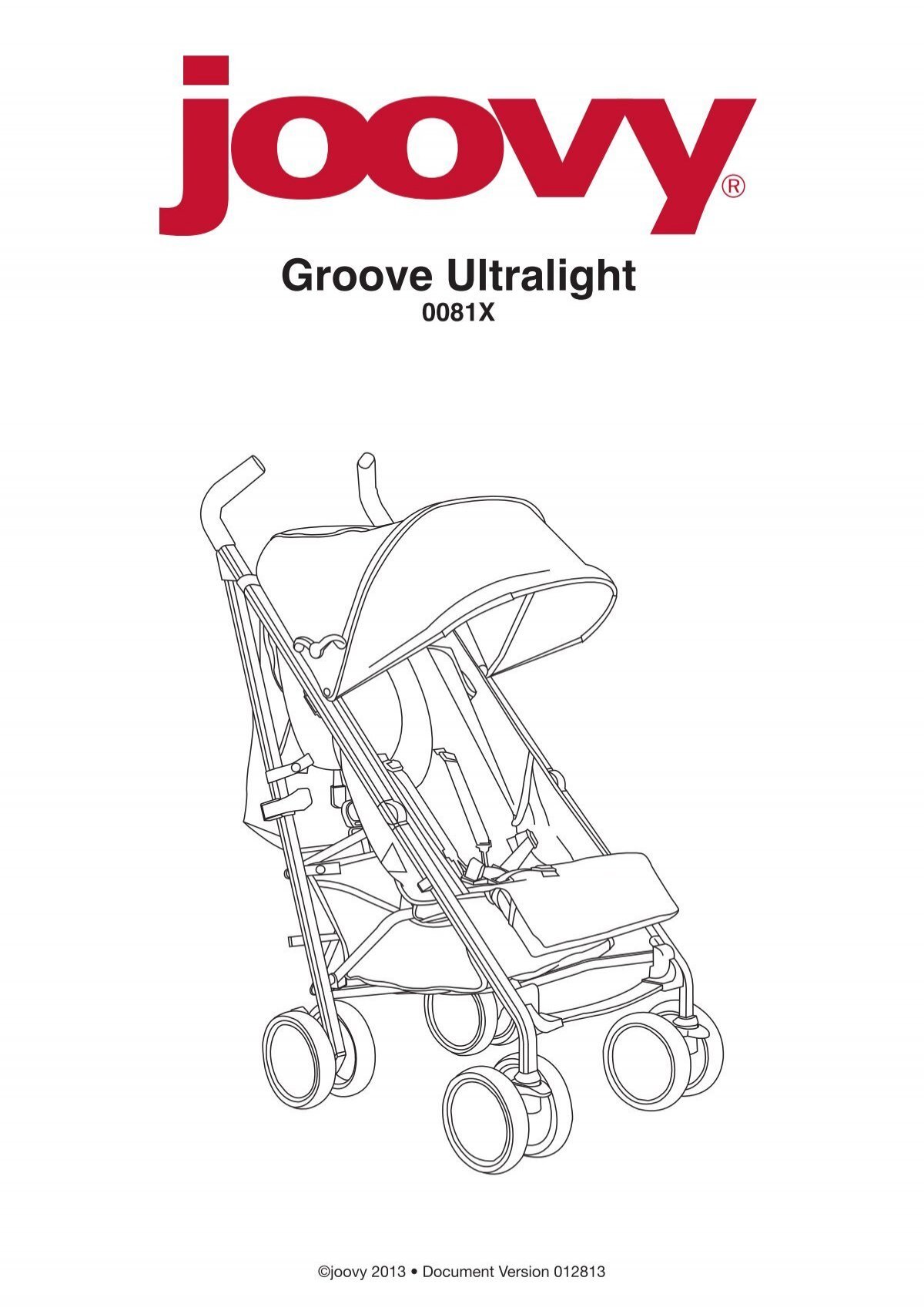 Joovy Groove Ultralight umbrella stroller in turquoise