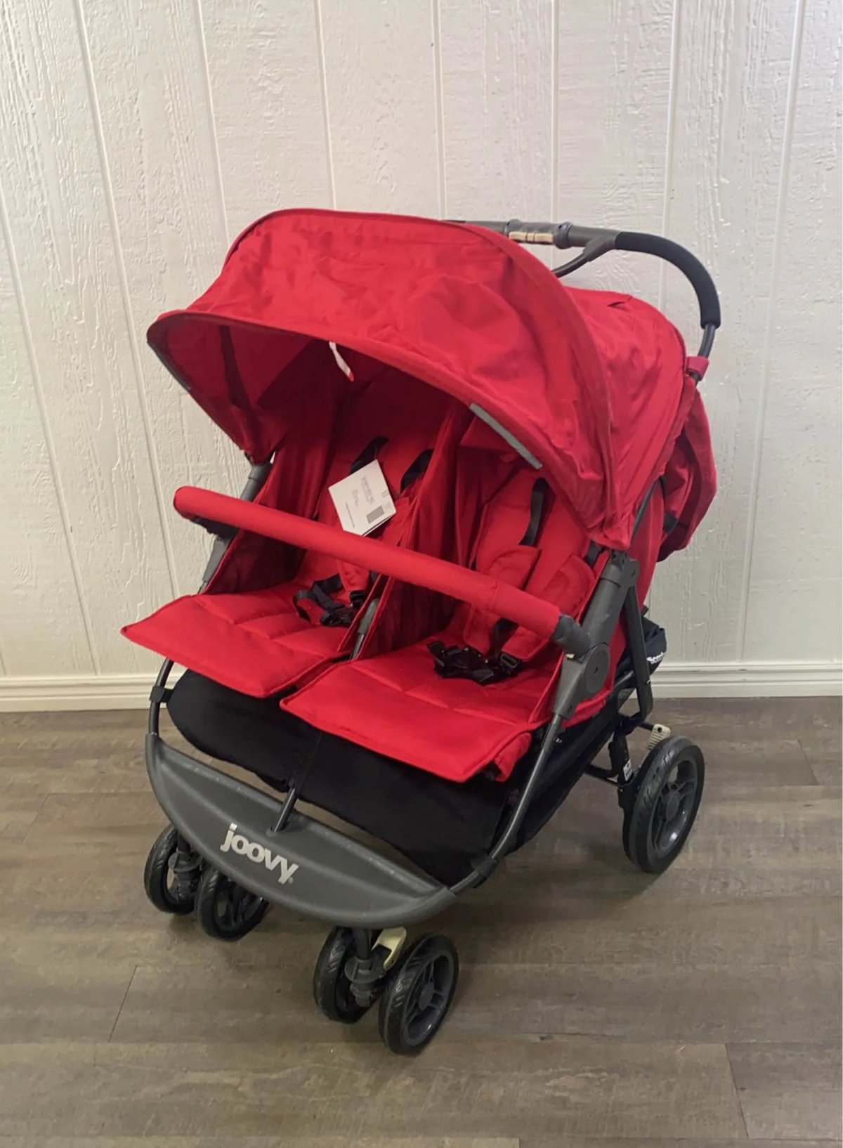 Joovy ScooterX2 side-by-side double stroller in black