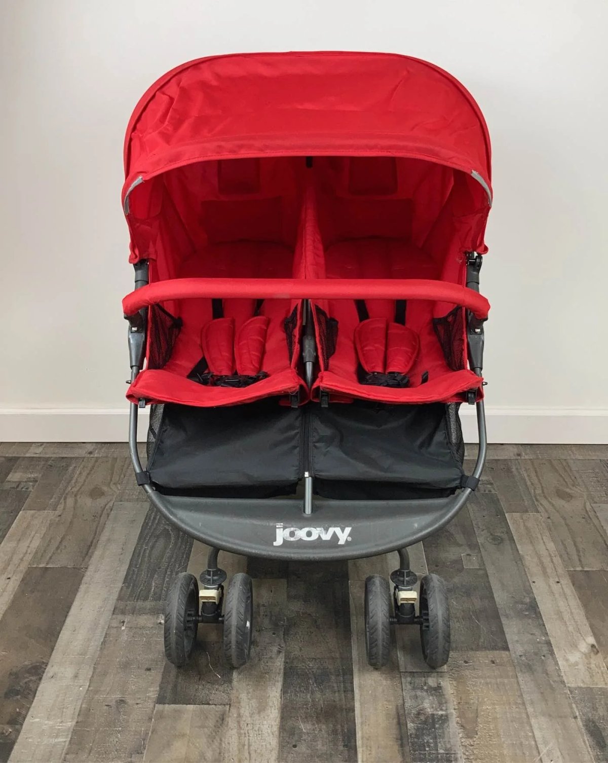 Joovy ScooterX2 side-by-side double stroller in black
