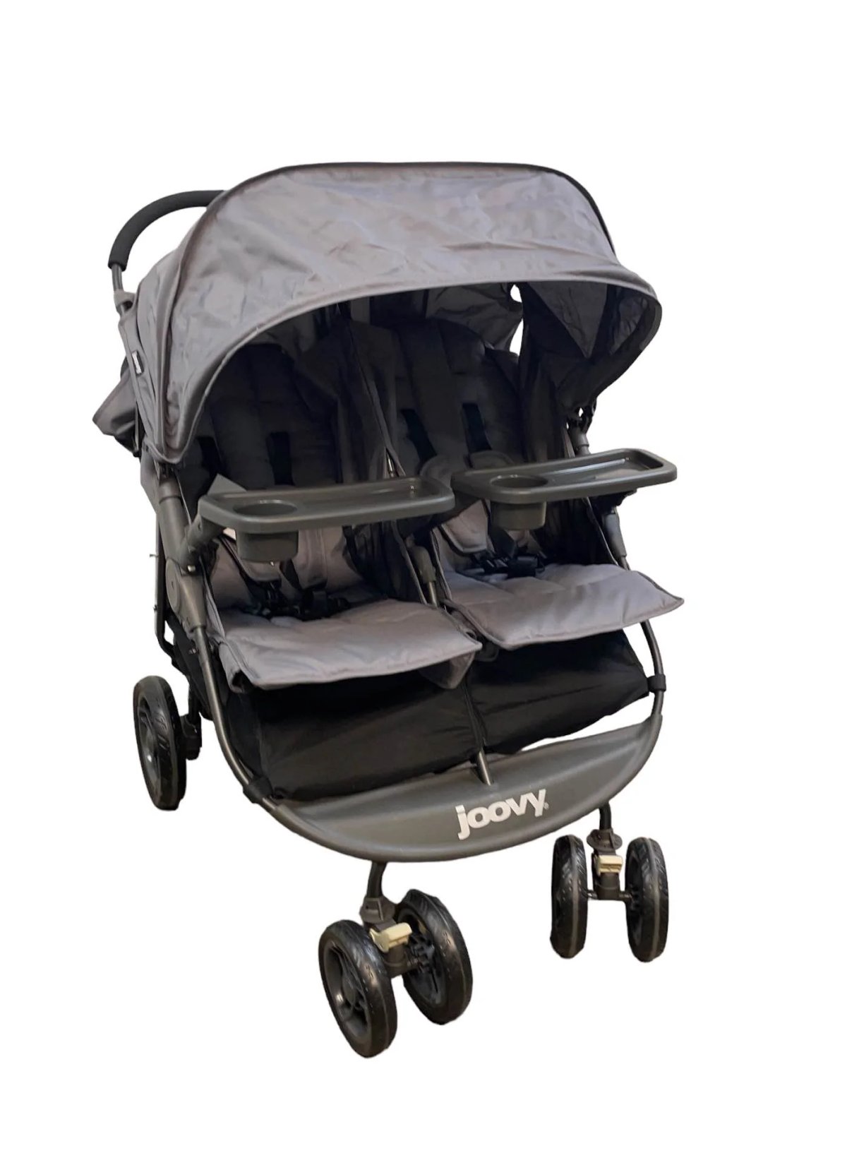 Joovy ScooterX2 side-by-side double stroller in black