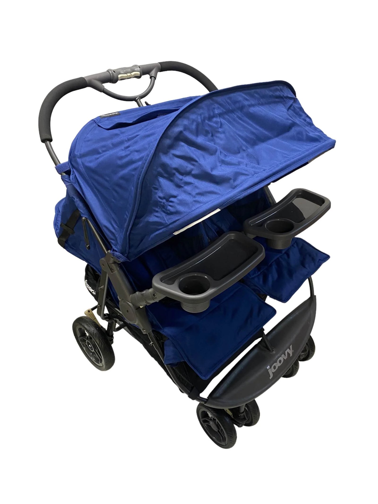 Joovy ScooterX2 side-by-side double stroller in black