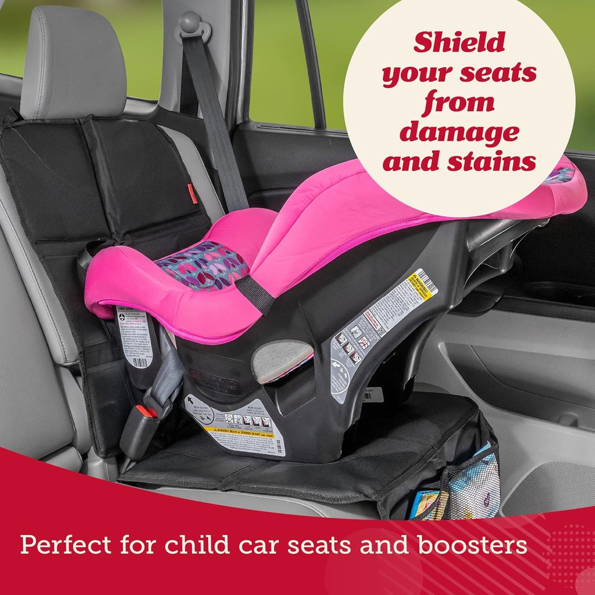 Lusso Gear premium car seat protector with thick padding