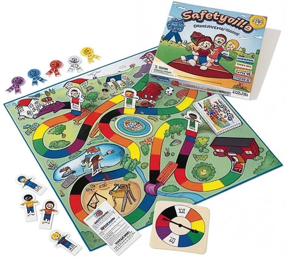 Safety Town educational board game
