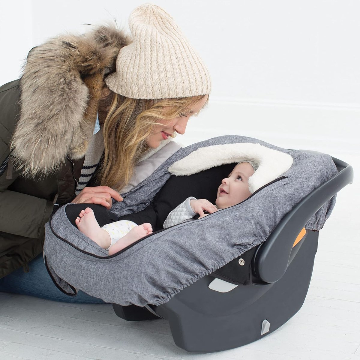 Skip Hop Stroll and Go car seat cover with zip-away front