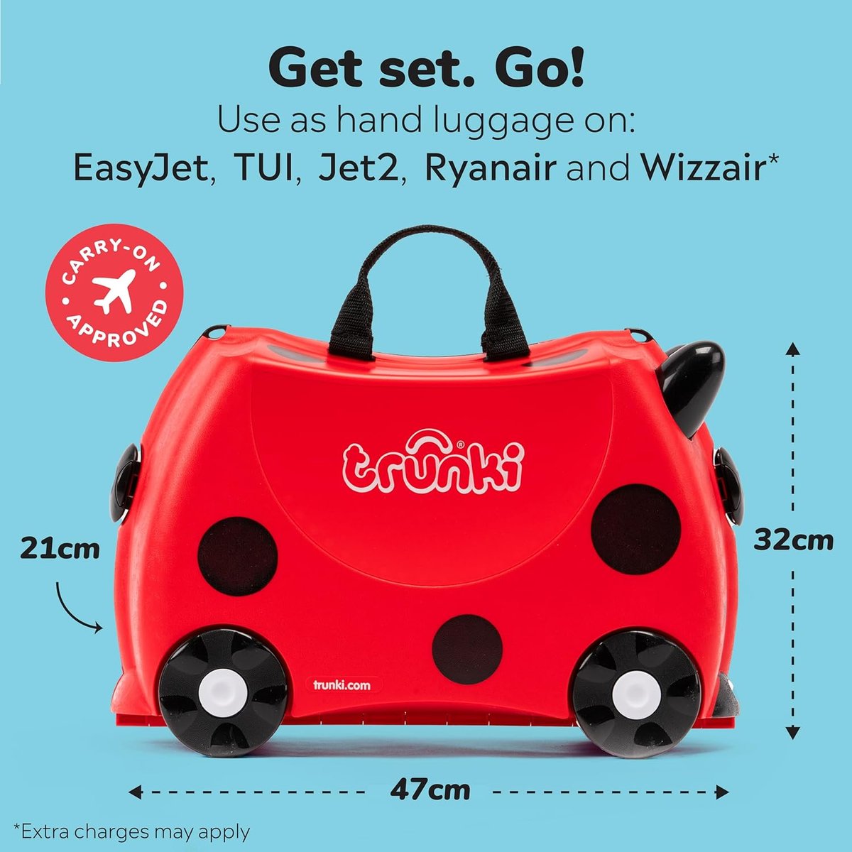 Trunki kids ride-on suitcase