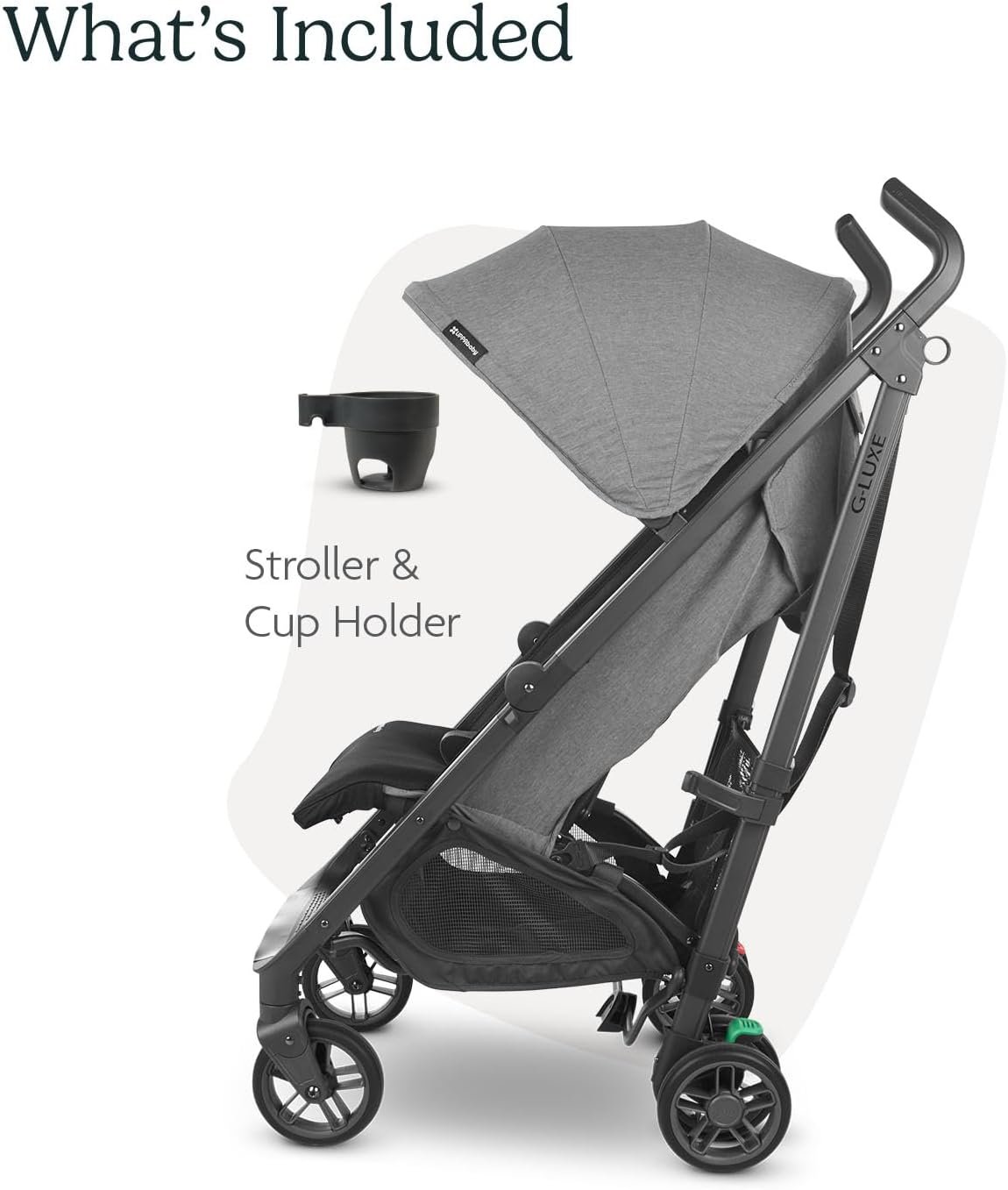 UPPAbaby G-Luxe umbrella stroller in Jordan charcoal