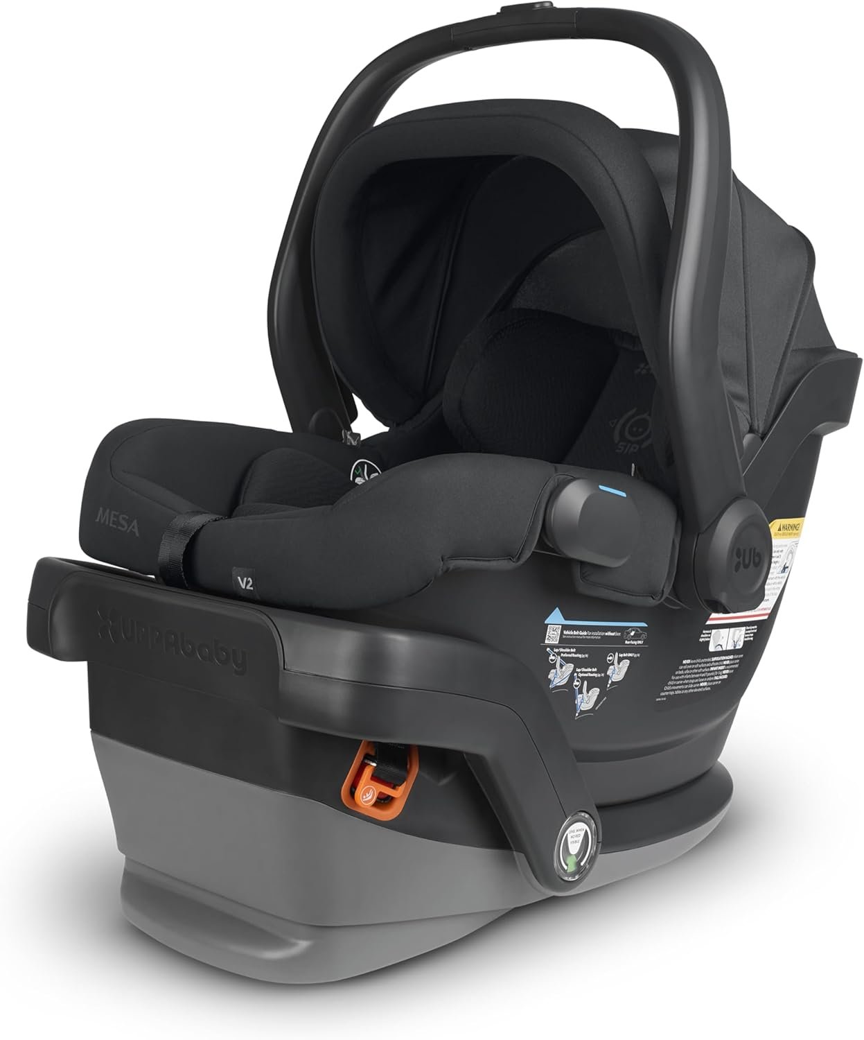 UPPAbaby Mesa infant car seat with base and recline indicator