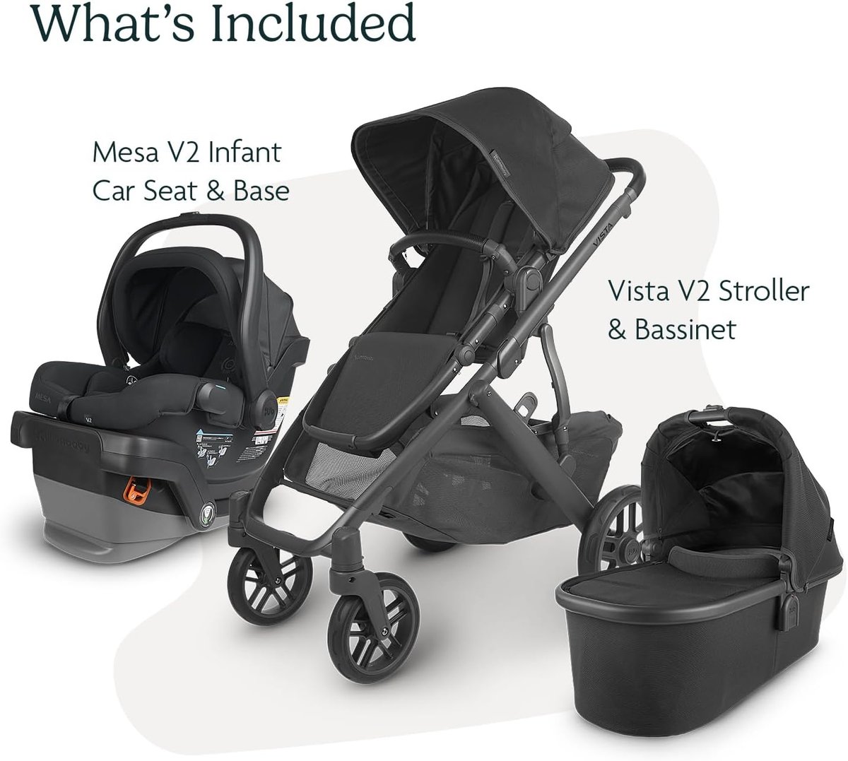 UPPAbaby Vista V2 with Mesa car seat in Jake black