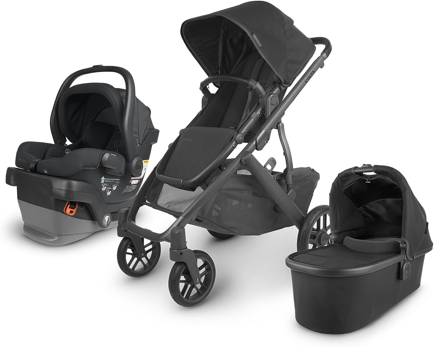 UPPAbaby Vista V2 with Mesa car seat in Jake black