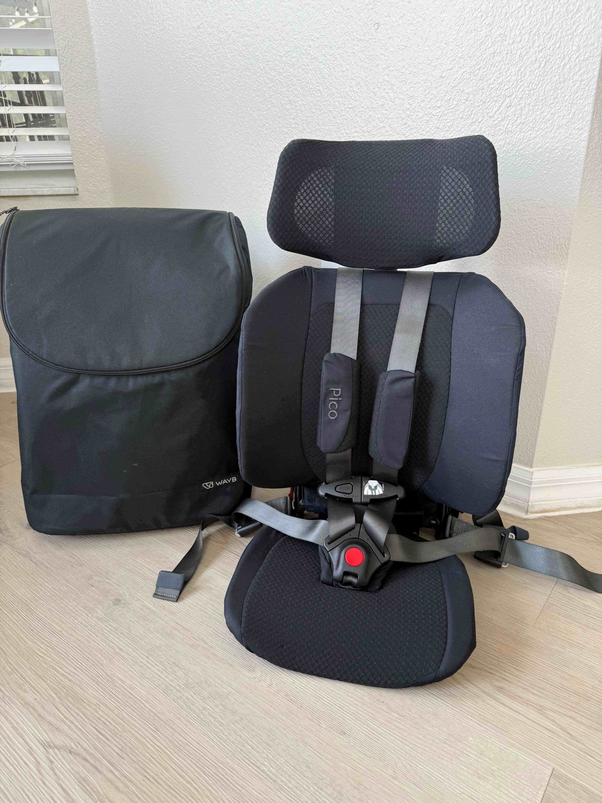 WAYB Pico portable travel car seat folded compactly